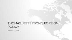thomas jefferson`s foreign policy
