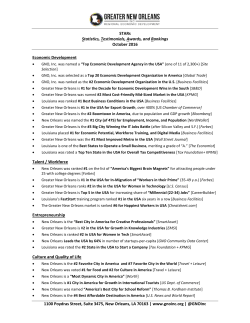 BUSINESS RECOVERY SERVICES - Greater New Orleans, Inc.