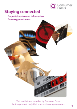 Stay Connected - Energy Supplier Advice For Consumers
