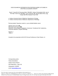 Does Squamous Differentiation Portend Worse