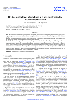 On disc protoplanet interactions in a non