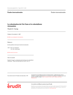 La colonisation du Viet Nam et le colonialisme vietnamien