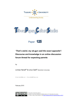 Paper 125: `That`s weird, my ob