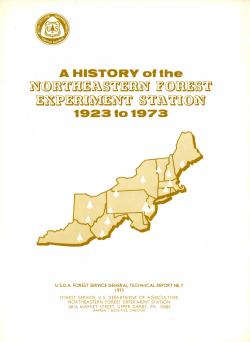A History of the Northeastern Forest Experiment Station, 1923 to 1973
