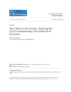 The Gallows to the Gurney: Analyzing the (Un