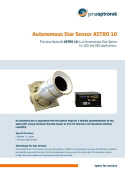 Autonomous Star Sensor ASTRO 10 - Jena