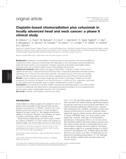 Cisplatin-based chemoradiation plus cetuximab in locally advanced
