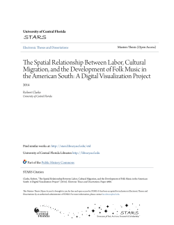 The Spatial Relationship Between Labor, Cultural