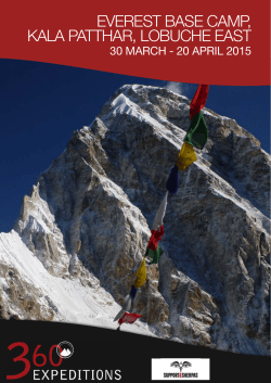EVEREST BASE CAMP, KALA PATTHAR, LOBUCHE EAST