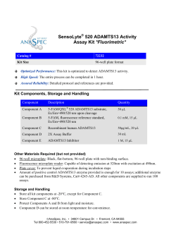 SensoLyte 520 ADAMTS13 Activity Assay Kit