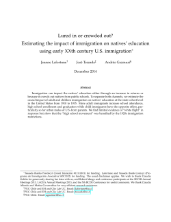 Lured in or crowded out? Estimating the impact of