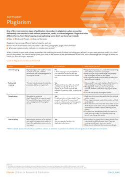 Plagiarism - Elsevier Publishing Campus
