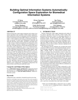 Building Optimal Information Systems Automatically
