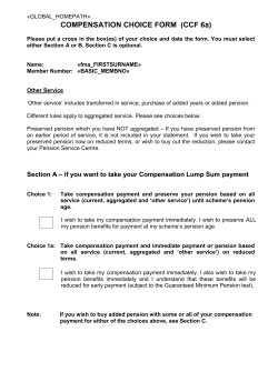 COMPENSATION CHOICE FORM (CCF 6a)