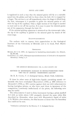 NOTES AND NEII.S 903 is regulated in such a way that the mineral