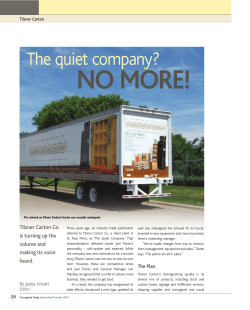 Corrugated Today - Tilsner Carton Company