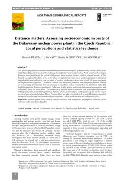 Distance matters. Assessing socioeconomic impacts of the
