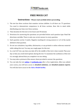 Mock CAT test