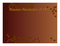 Russian Revolution - Blue Valley Schools