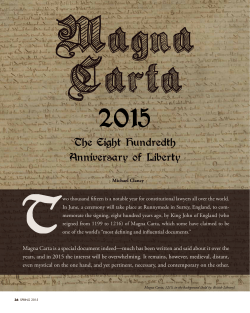Magna Carta - 2015: The 800th Anniversary of Liberty