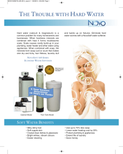 THE TROUBLE WITH HARD WATER
