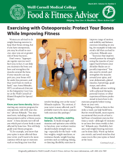 Exercising with Osteoporosis: Protect Your Bones While Improving