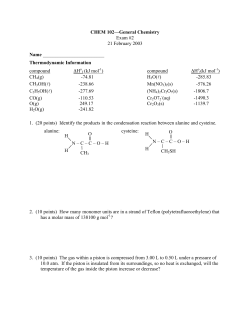 Exam #2 from 2003