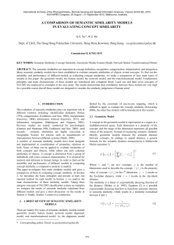 a comparison of semantic similarity models