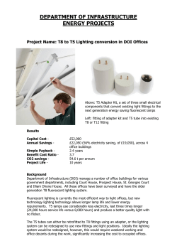 DOI Energy Projects T8 to T5 conversion