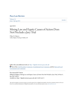 Mixing Law and Equity Causes of Action Does Not Preclude a Jury