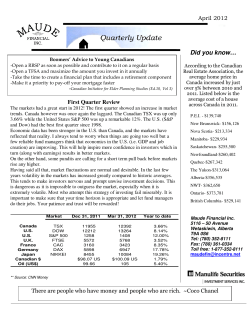 April 2012 - Maude Financial