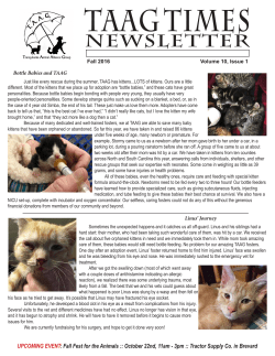 TAAG Newsletter