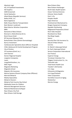 Absolute Logic New Orleans Glass ACI, Al Copeland Investments