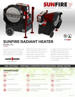 sunfire radiant heater