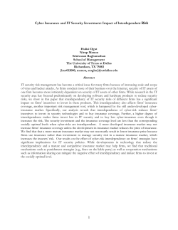 Impact of Interdependent Risk