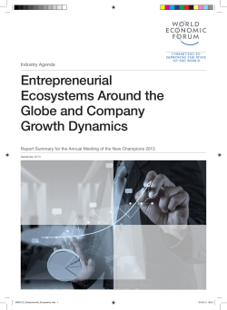 Entrepreneurial Ecosystems Around the Globe and Company Growth