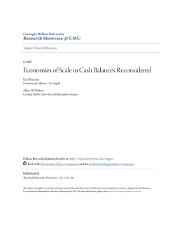 Economies of Scale in Cash Balances Reconsidered
