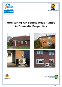 Monitoring Air Source Heat Pumps in Domestic Properties