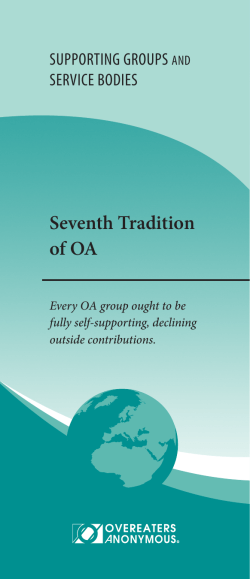 Seventh Tradition of OA