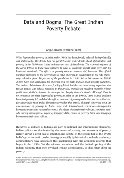 Data and Dogma: The Great Indian Poverty Debate