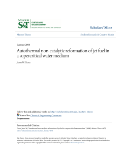 Autothermal non-catalytic reformation of jet fuel in a