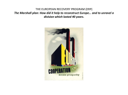 the Marshall Plan