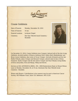 Cranie Goldstein