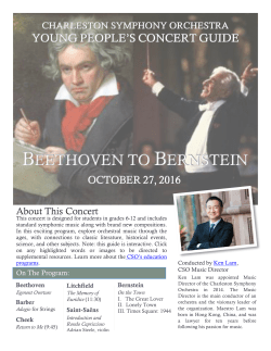 student guide pdf - Charleston Symphony Orchestra