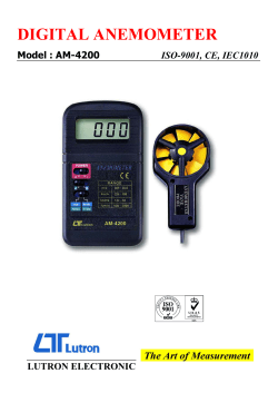 DIGITAL ANEMOMETER