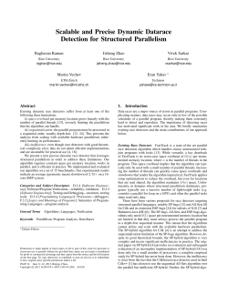 Scalable and Precise Dynamic Datarace Detection for Structured