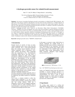 A hydrogen peroxide sensor for exhaled breath measurement