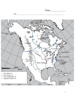 1.1 Map of European Settlements