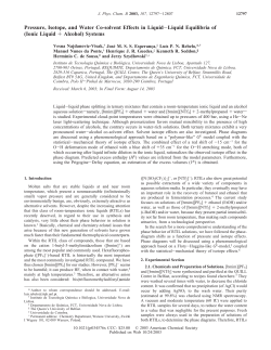 Pressure, Isotope, and Water Co-solvent Effects in Liquid−Liquid