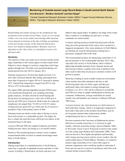 Monitoring of Outside-stored Large Round Bales